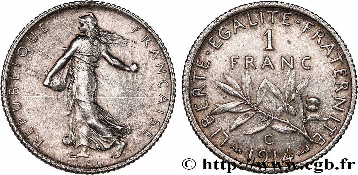 1 franc Semeuse 1914 Castelsarrasin F.217/20 AU 