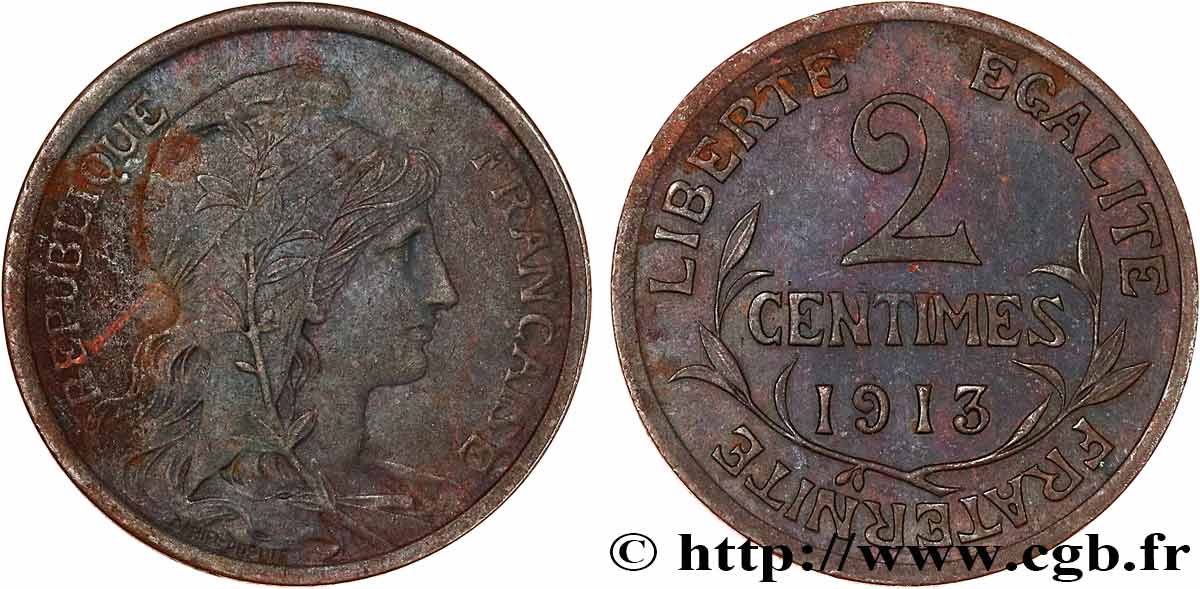 2 centimes Daniel-Dupuis 1913 Paris F.110/16 MBC 