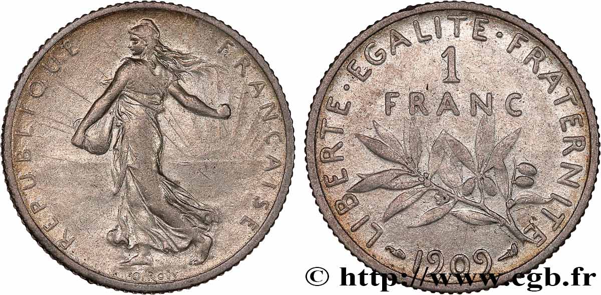 1 franc Semeuse 1909  F.217/14 VF 