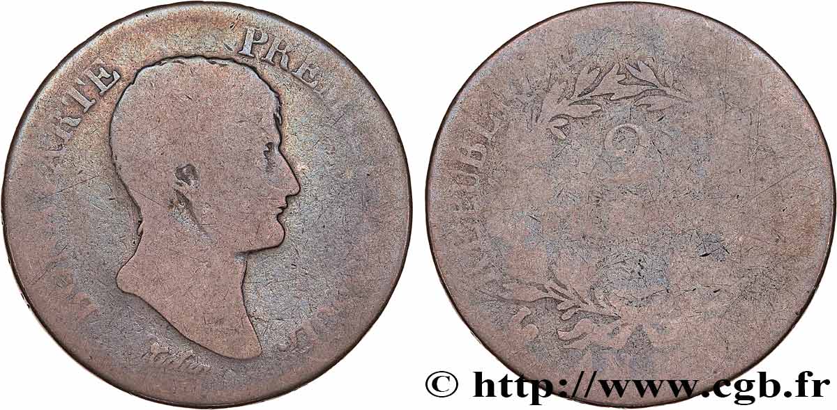 2 francs Bonaparte Premier Consul 1804 Paris F.250/1 G 