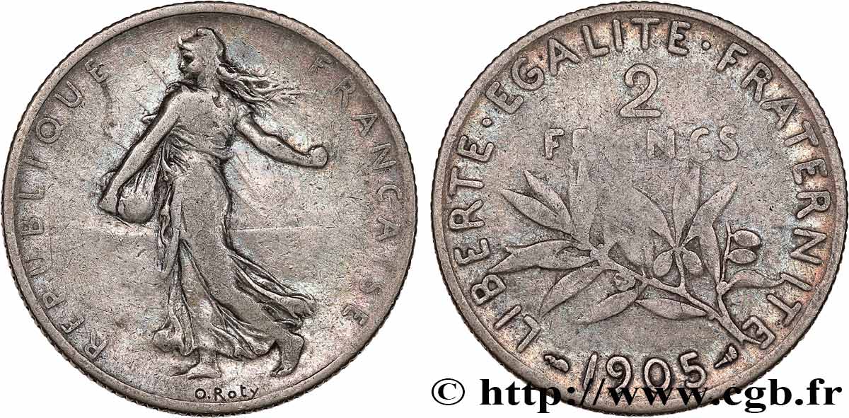 2 francs Semeuse 1905  F.266/9 MB15 