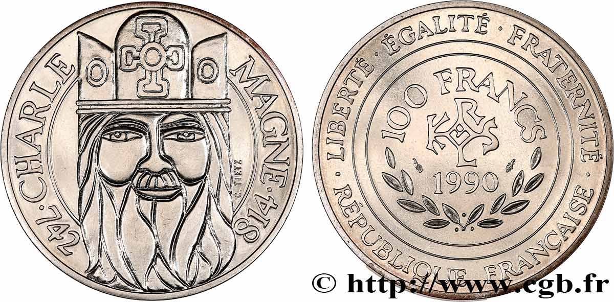100 francs Charlemagne 1990  F.458/2 MS 