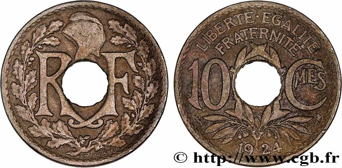 10 centimes Lindauer 1924 Poissy F.138/11 TB 