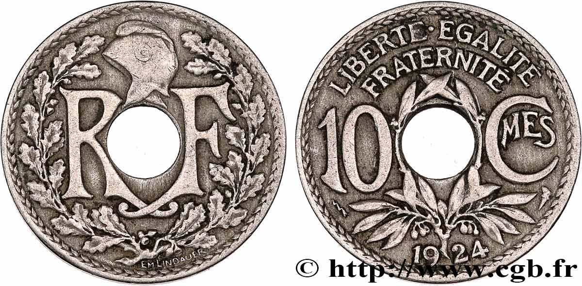 10 centimes Lindauer 1924 Poissy F.138/11 TB25 