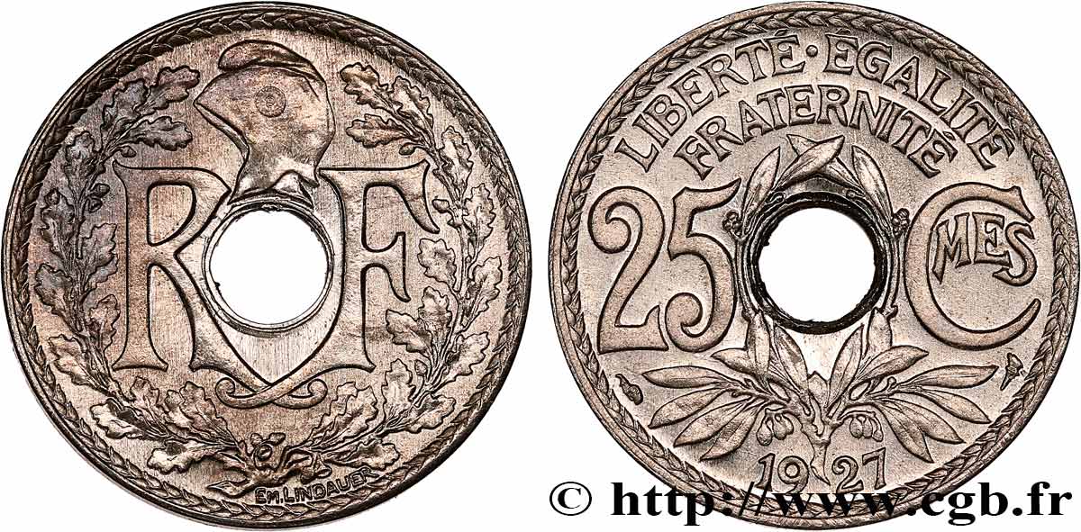 25 centimes Lindauer 1927  F.171/11 SUP 