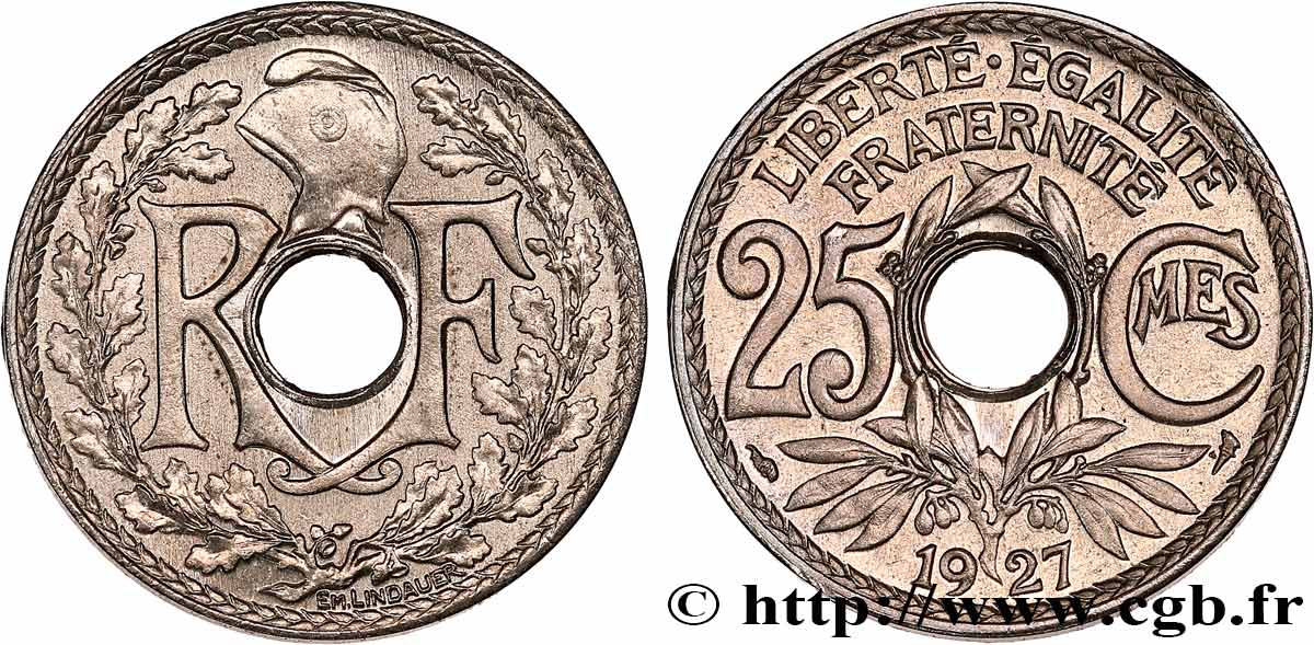 25 centimes Lindauer 1927  F.171/11 MS 