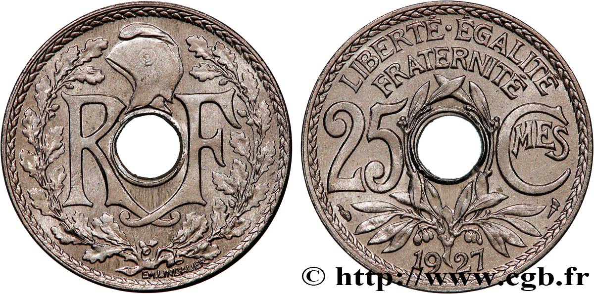 25 centimes Lindauer 1927  F.171/11 AU55 