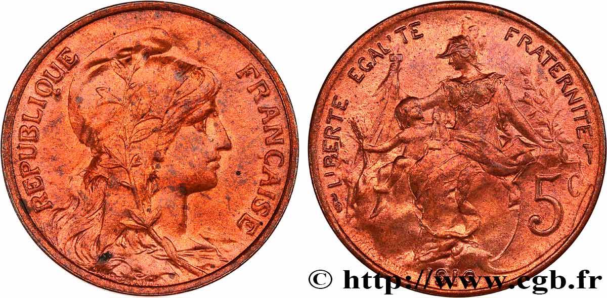 5 centimes Daniel-Dupuis 1916  F.119/28 MS/MS 