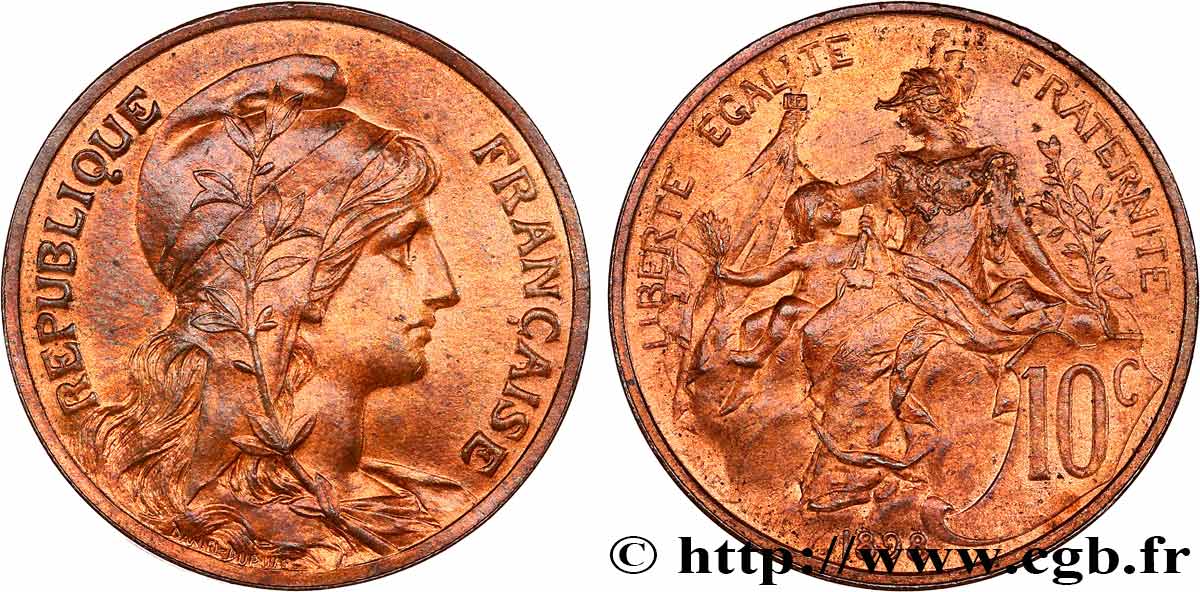 10 centimes Daniel-Dupuis 1898  F.136/5 MS63 