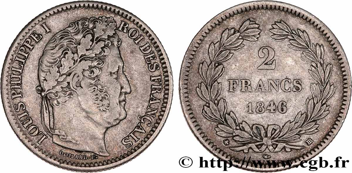 2 francs Louis-Philippe 1846 Strasbourg F.260/109 TTB40 