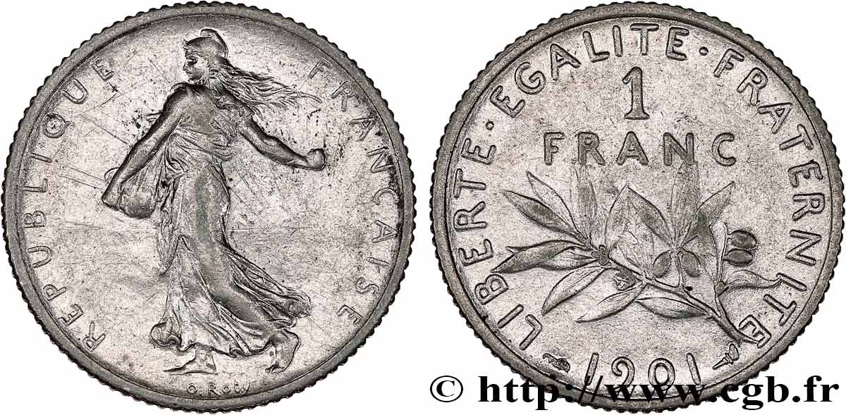 1 franc Semeuse 1901  F.217/6 BC+ 