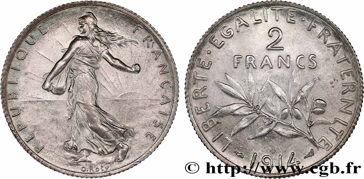 2 francs Semeuse 1914  F.266/15 SUP62 