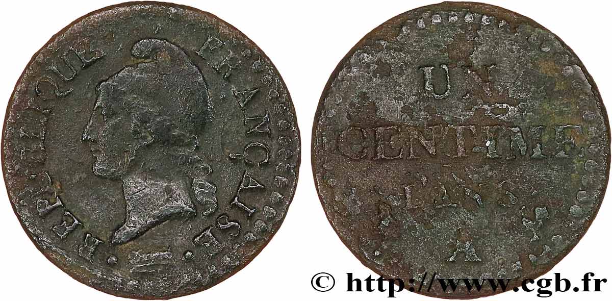 Un centime Dupré 1800 Paris F.100/24 B 