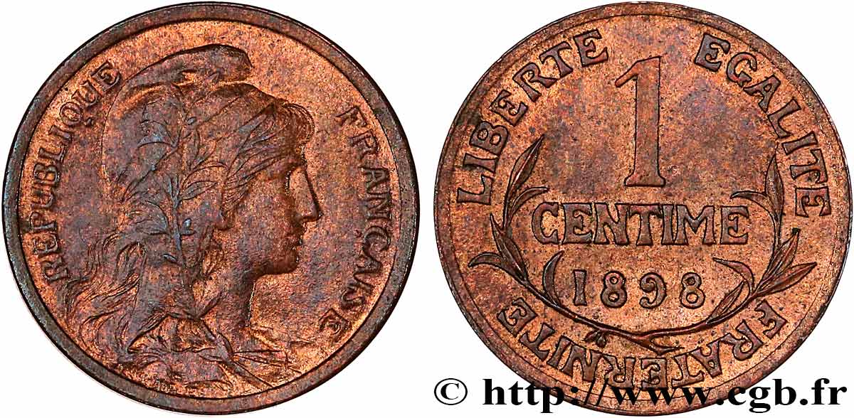 1 centime Daniel-Dupuis 1898 Paris F.105/1 MS62 