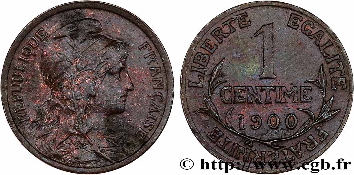 1 centime Daniel-Dupuis 1900 Paris F.105/4 TTB 