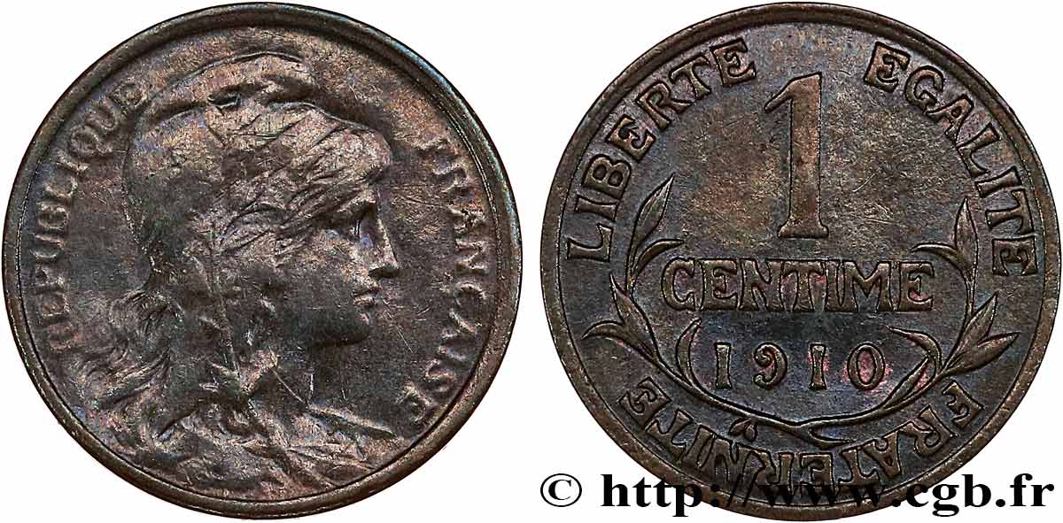 1 centime Daniel-Dupuis 1910 Paris F.105/12 TB 