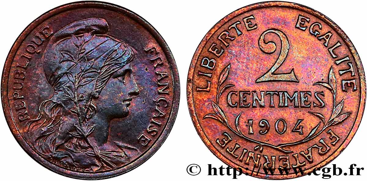 2 centimes Daniel-Dupuis 1904 Paris F.110/9 AU 