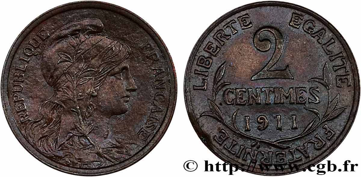 2 centimes Daniel-Dupuis 1911 Paris F.110/14 MBC53 
