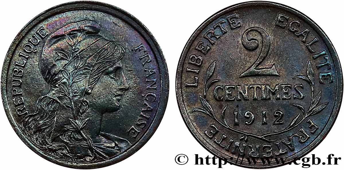 2 centimes Daniel-Dupuis 1912 Paris F.110/15 AU 