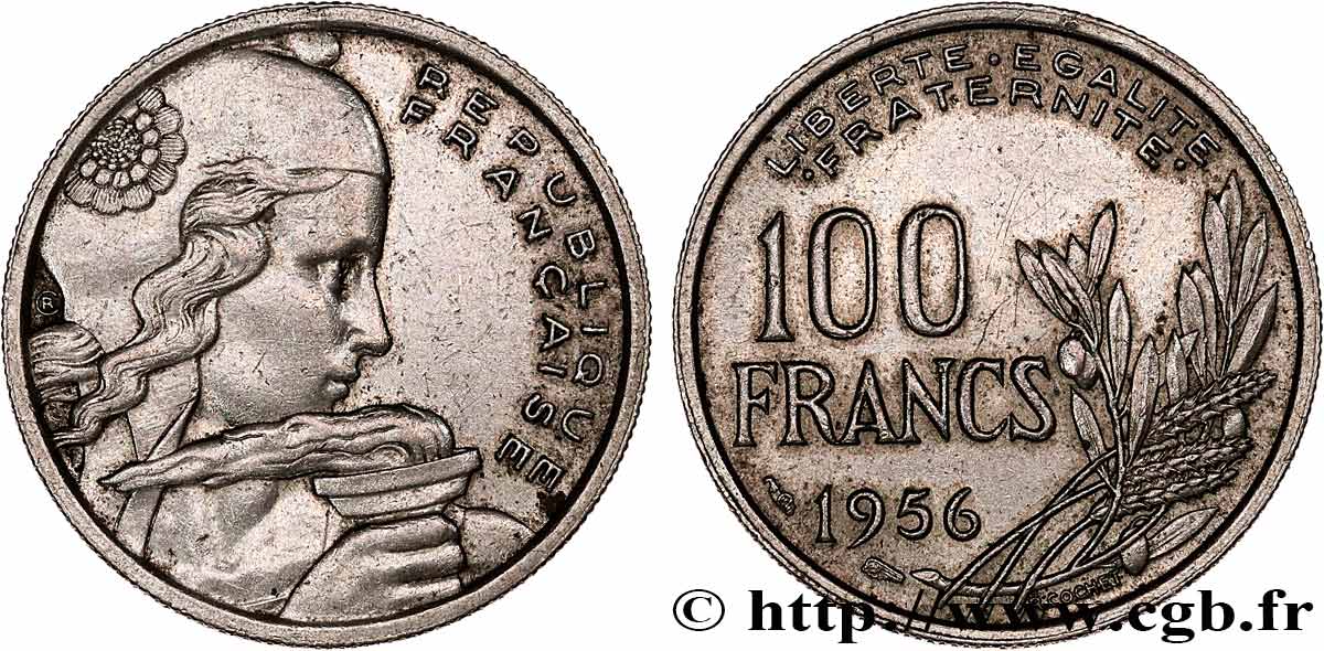 100 francs Cochet 1956  F.450/8 TTB 