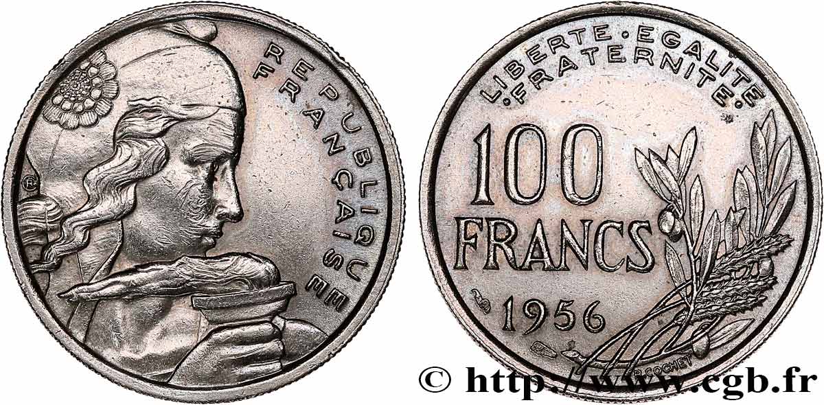 100 francs Cochet 1956  F.450/8 XF 