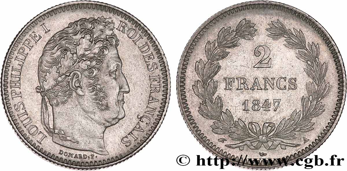 2 francs Louis-Philippe 1847 Paris F.260/112 SUP62 