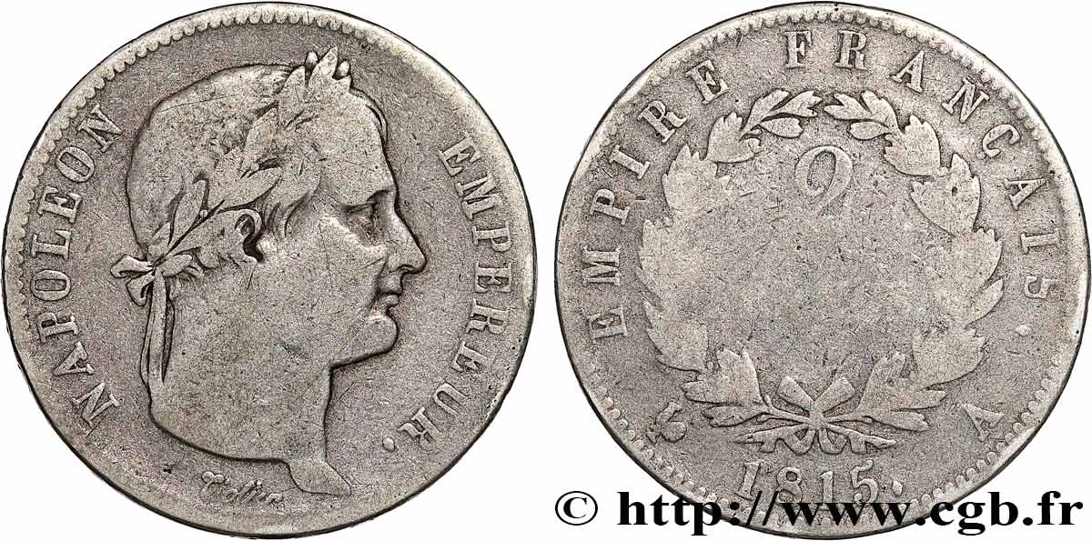 2 francs Cent-Jours 1815 Paris F.256/1 RC+ 