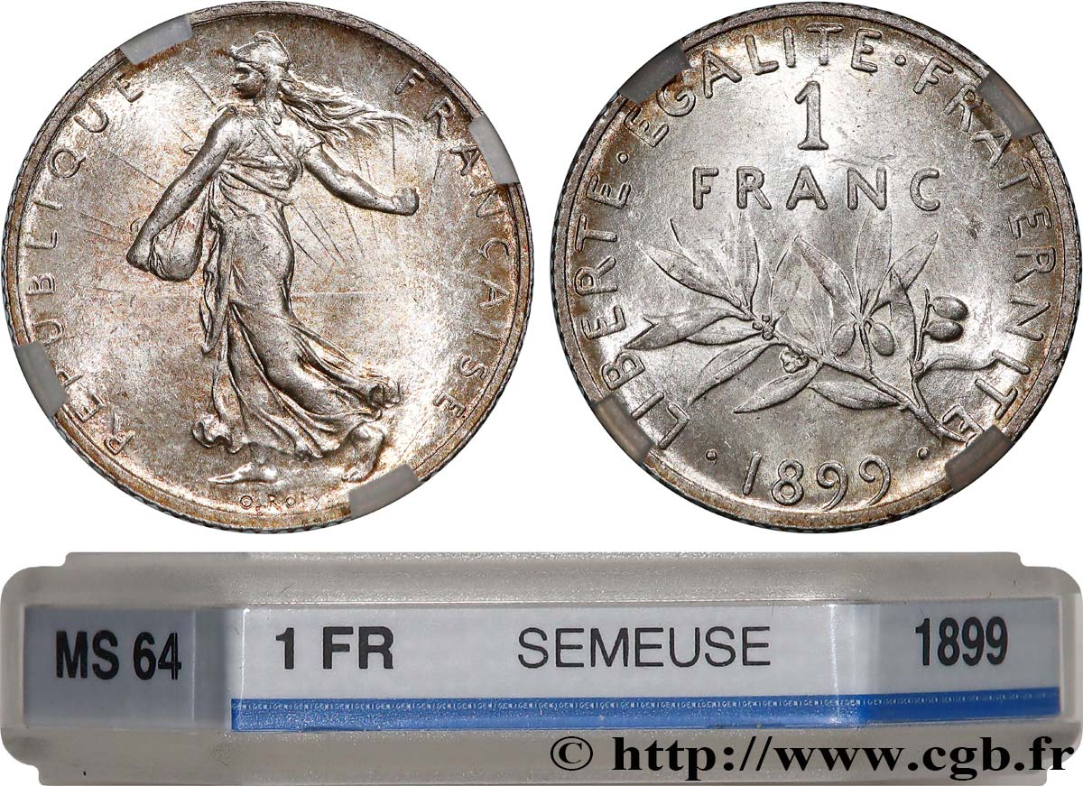 1 franc Semeuse 1899 Paris F.217/3 MS64 GENI