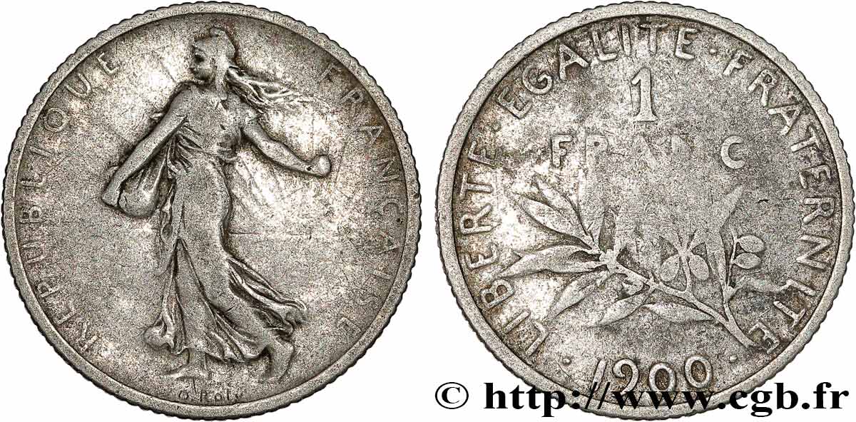 1 franc Semeuse 1900  F.217/4 B12 