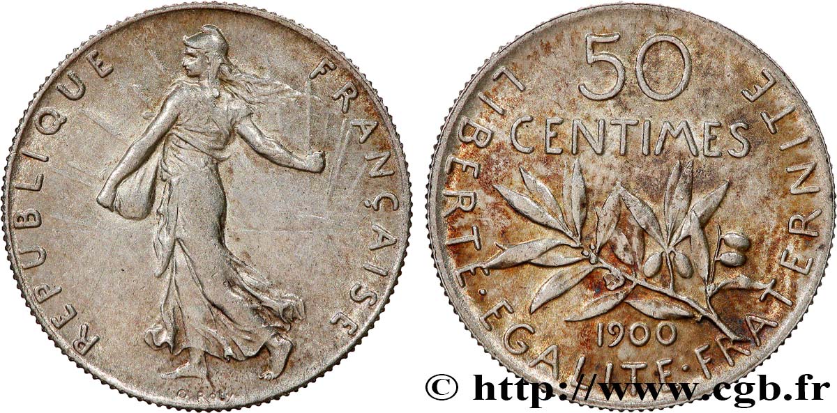 50 centimes Semeuse 1900  F.190/6 TTB+ 