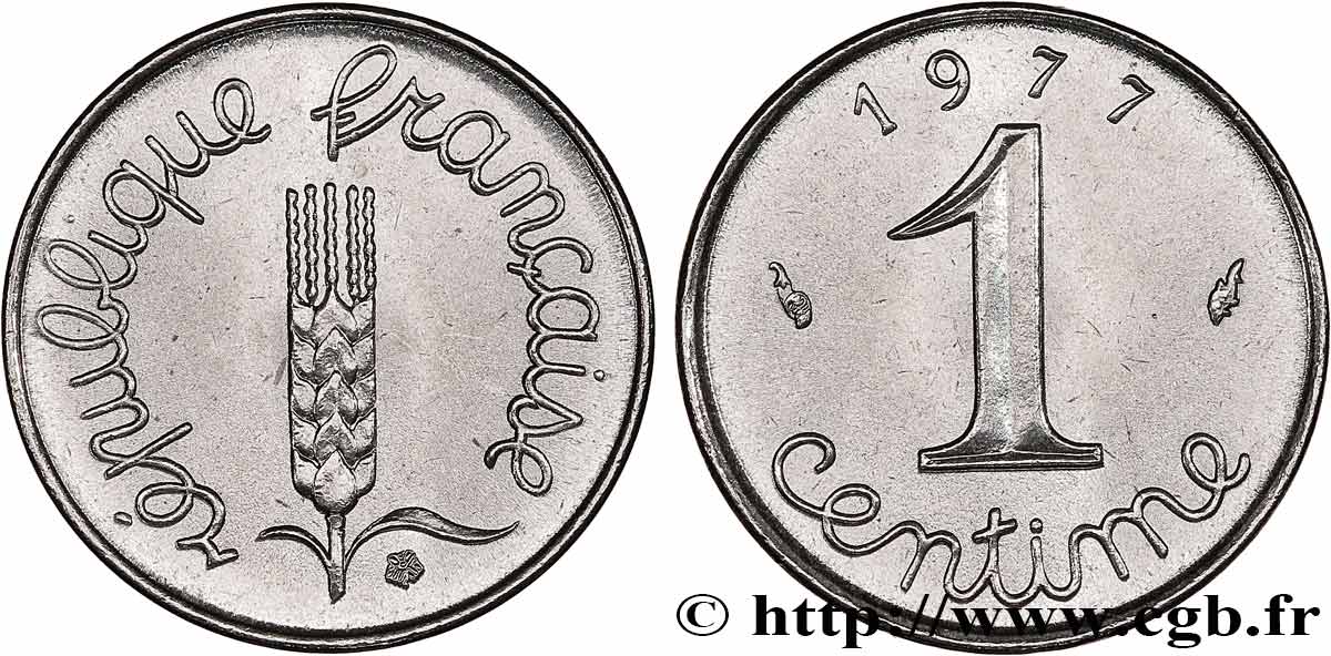 1 centime Épi 1977 Pessac F.106/31 FDC65 
