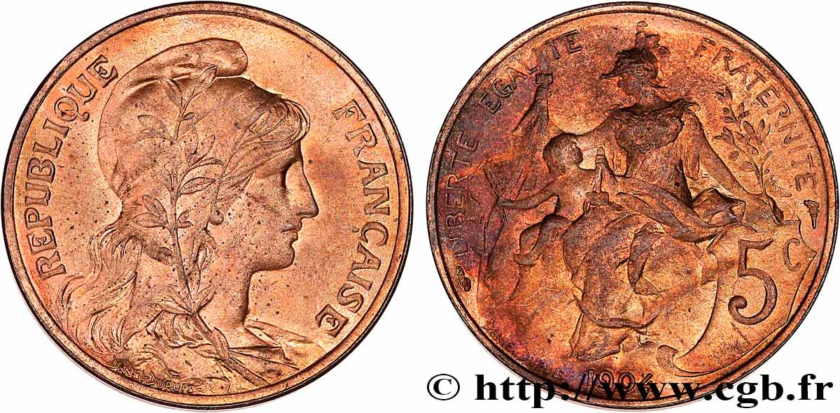 5 centimes Daniel-Dupuis 1904  F.119/14 MS 