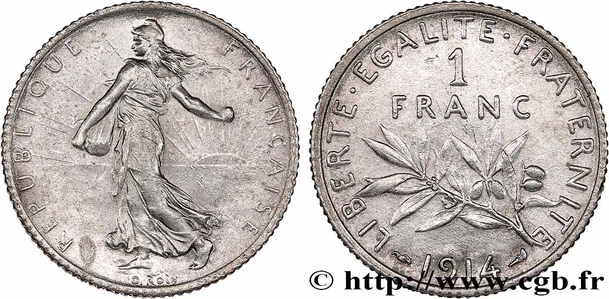 1 franc Semeuse 1914 Paris F.217/19 SUP 