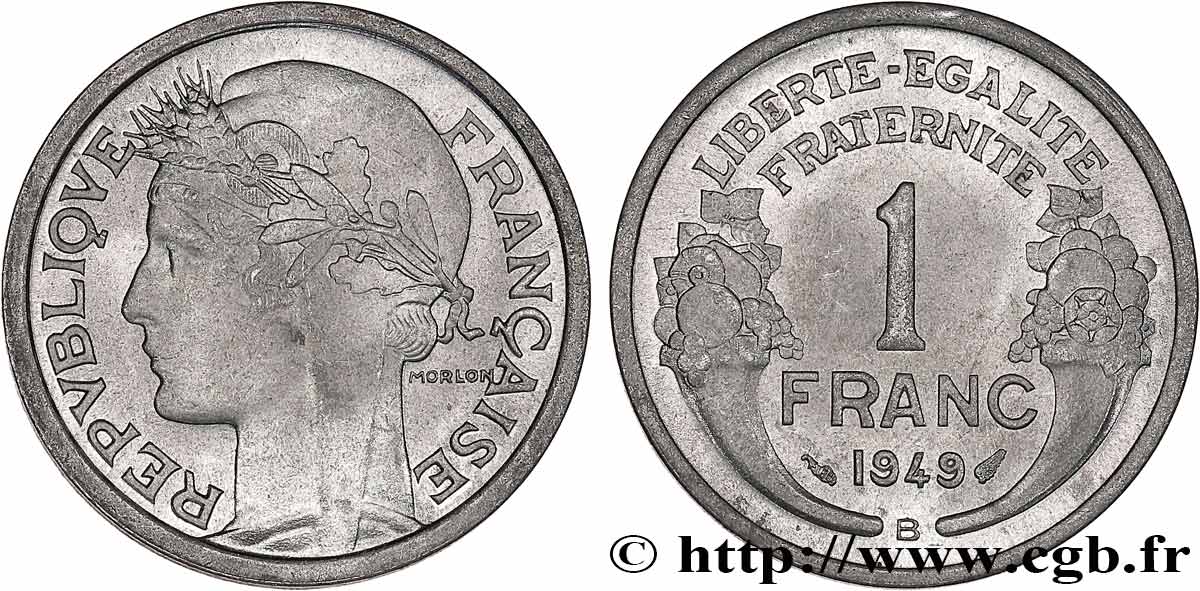 1 franc Morlon, légère 1949 Beaumont-Le-Roger F.221/16 fST63 