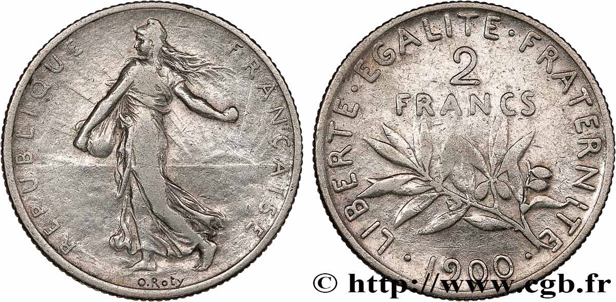 2 francs Semeuse 1900  F.266/4 TB 