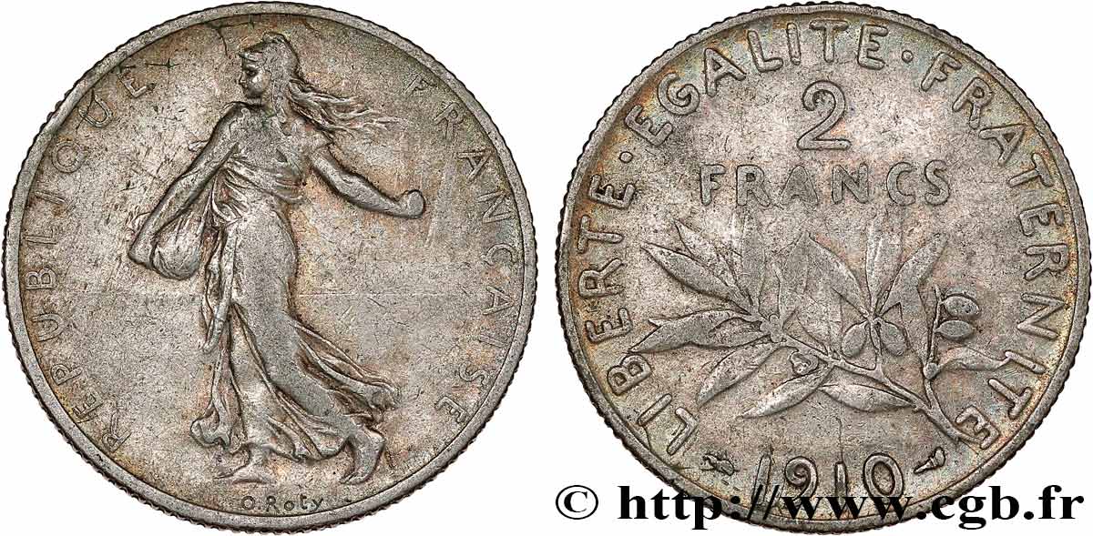 2 francs Semeuse 1910  F.266/12 TB35 
