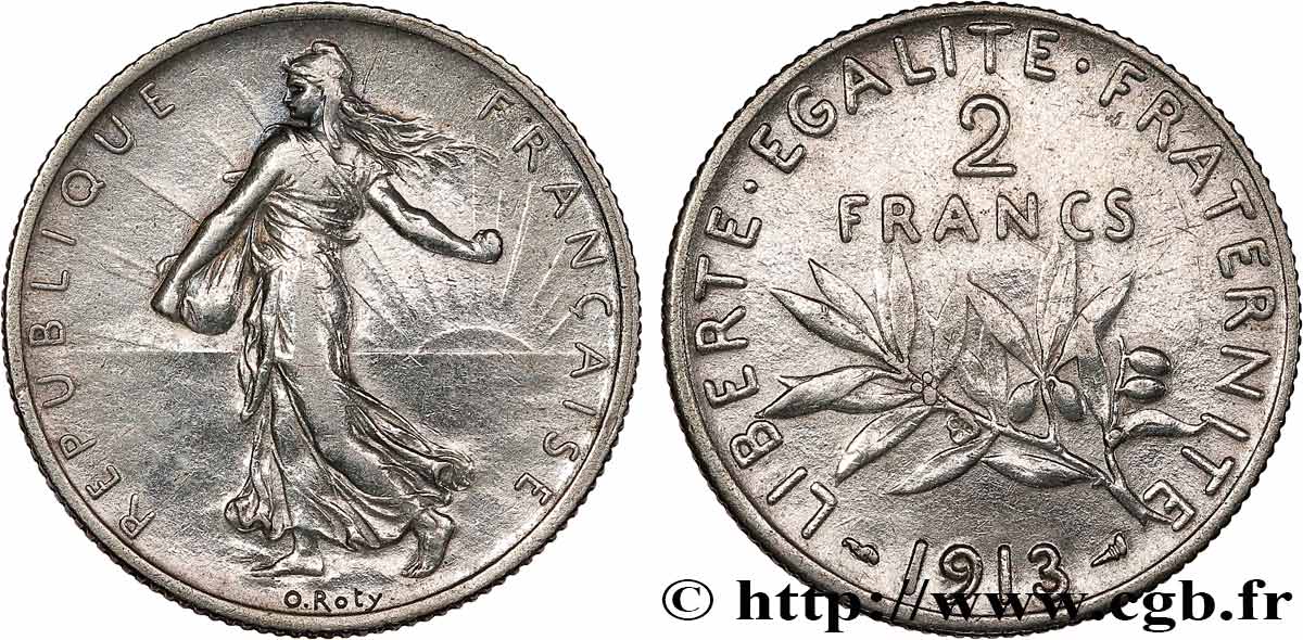 2 francs Semeuse 1913  F.266/14 TTB+ 