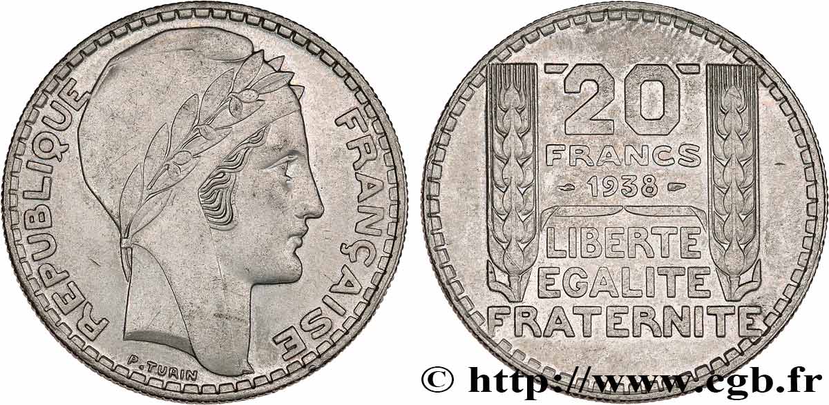 20 francs Turin 1938  F.400/9 TTB+ 