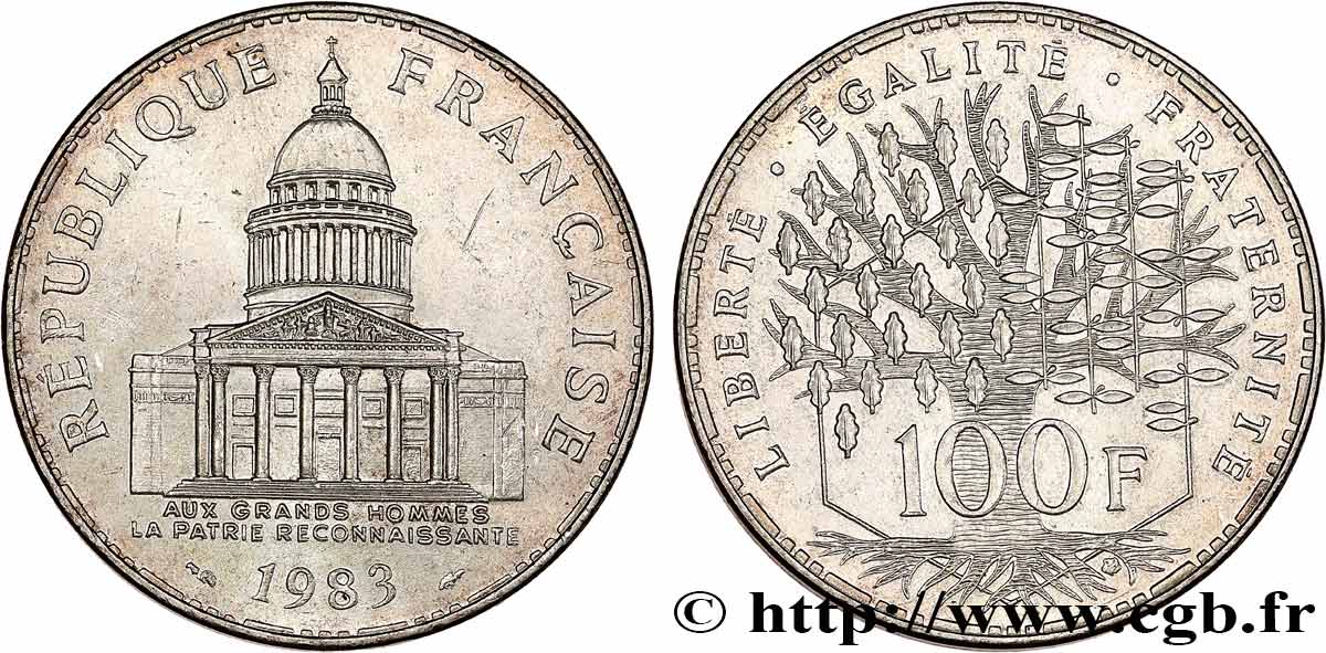 100 francs Panthéon 1983  F.451/3 q.SPL/SPL 