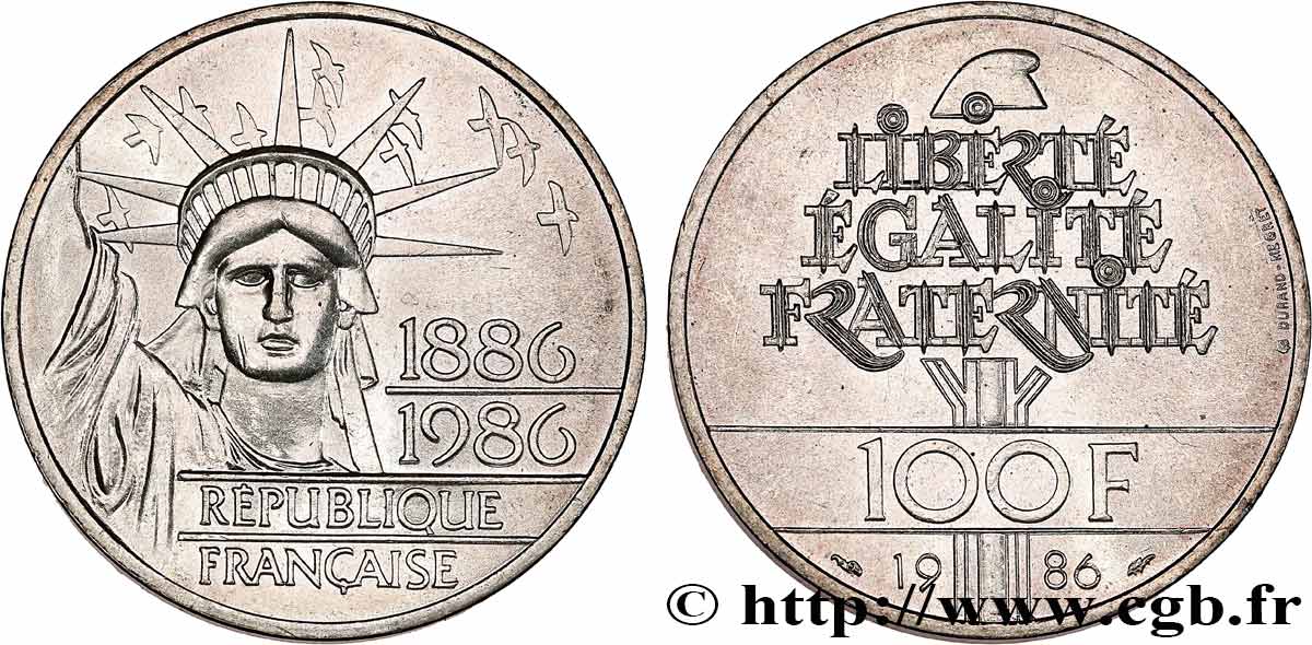 100 francs Liberté (Statue de la) 1986  F.454/2 EBC+ 