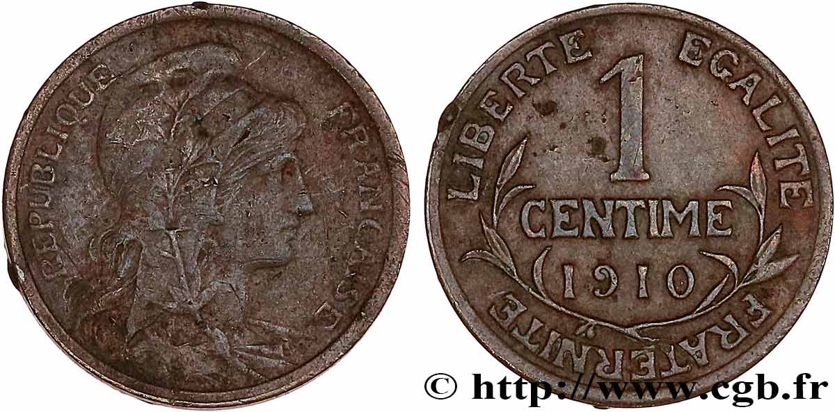 1 centime Daniel-Dupuis 1910 Paris F.105/12 TB 