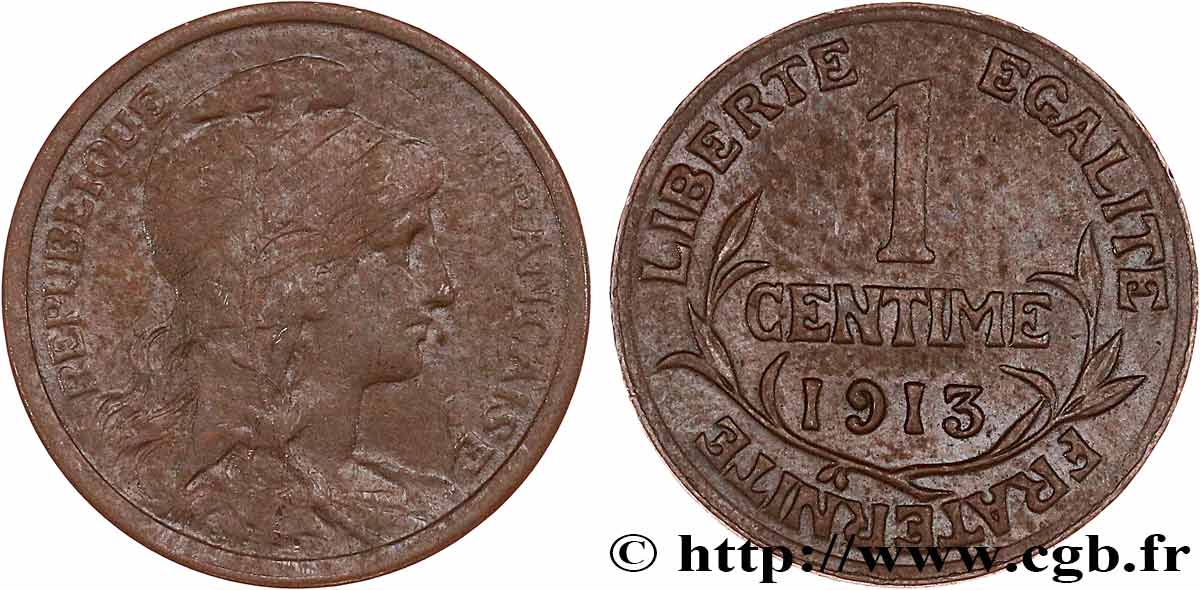 1 centime Daniel-Dupuis 1913 Paris F.105/15 VF 