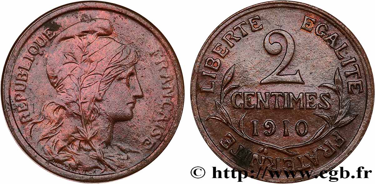 2 centimes Daniel-Dupuis 1910 Paris F.110/13 XF 