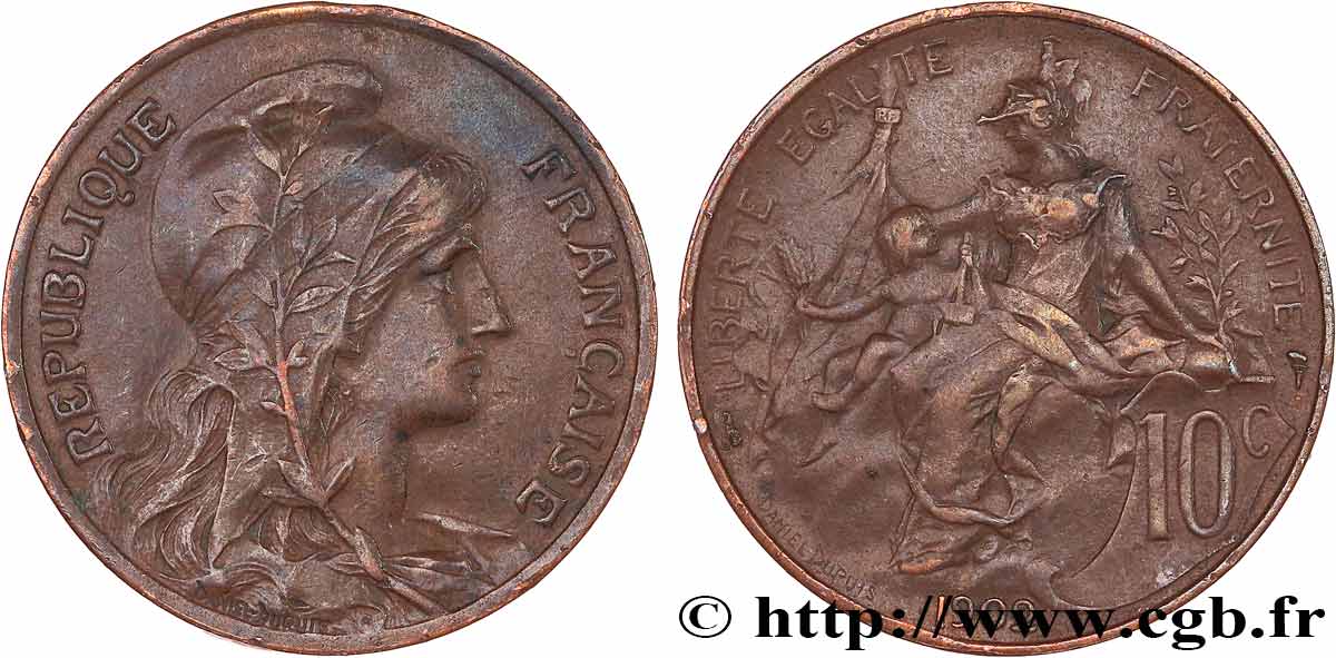 10 centimes Daniel-Dupuis 1902  F.136/11 SS40 