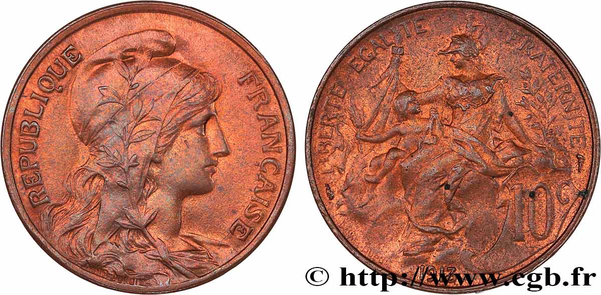 10 centimes Daniel-Dupuis 1913  F.136/22 MS60 