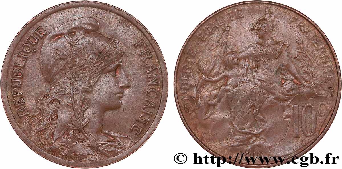 10 centimes Daniel-Dupuis 1916  F.136/26 BB50 