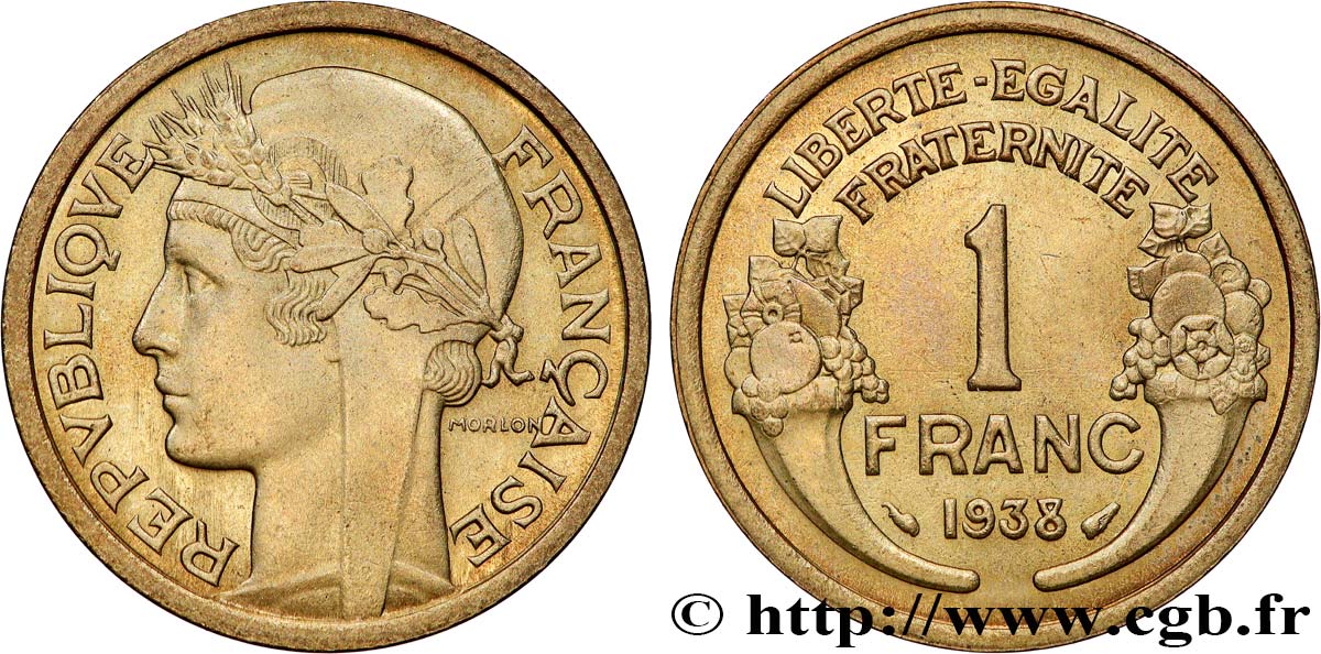 1 franc Morlon 1938 Paris F.219/9 SUP60 