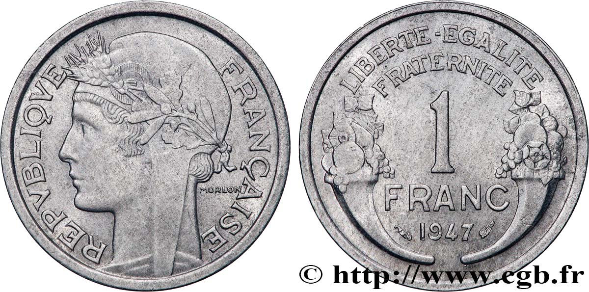 1 franc Morlon, légère 1947  F.221/11 SUP60 