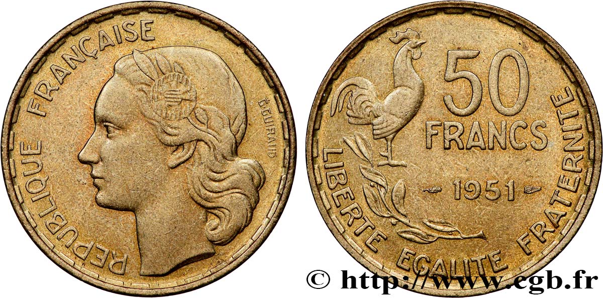 50 francs Guiraud 1951  F.425/5 EBC62 