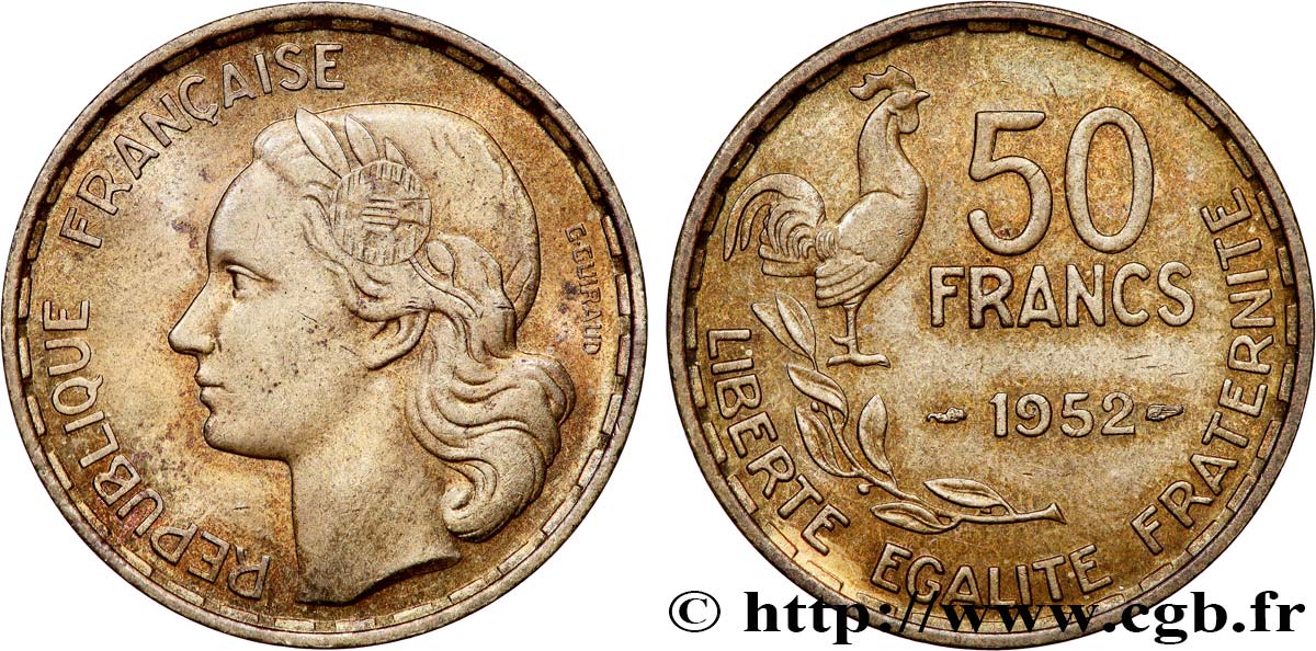 50 francs Guiraud 1952  F.425/8 MBC+ 
